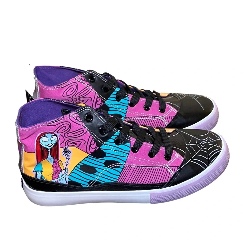 Disney Nightmare Before Christmas Sneakers Women 9 Multicolor NEW Jack Sally